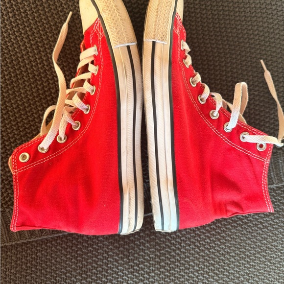 Converse Adult Red High-Top Sneakers - Picture 5 of 7
